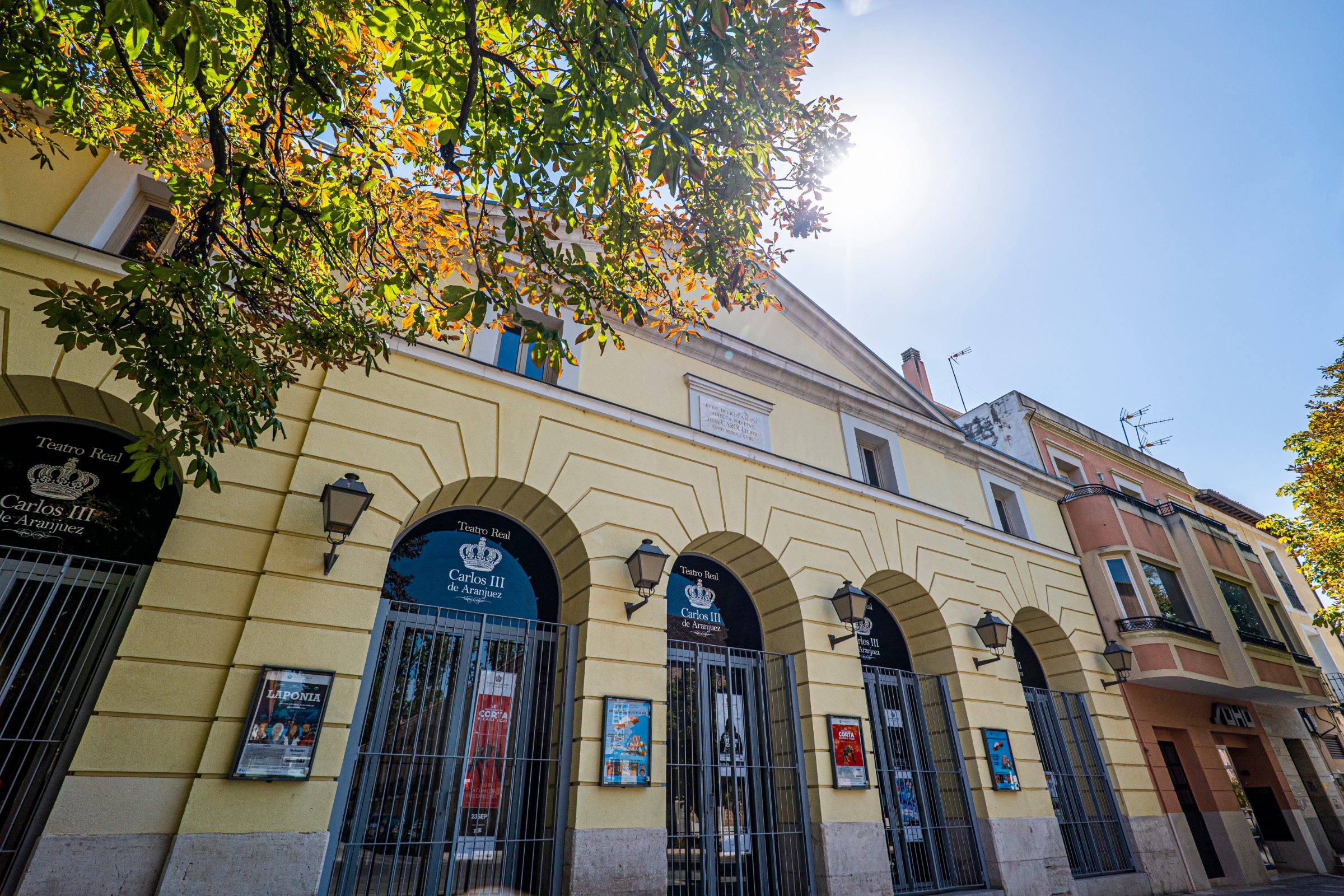 Fachada del Teatro Real Carlos III de Aranjuez
